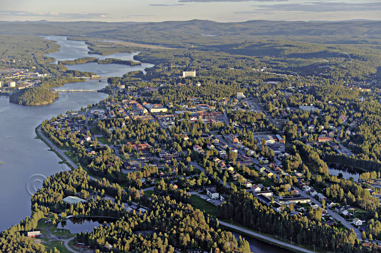 drnarbilder, drnarfoto, flygbild, flygbilder, Flygfoto, flygfoton, lappland, Lycksele, samhllen, sommar