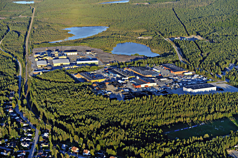 drnarbilder, drnarfoto, flygbild, flygbilder, Flygfoto, flygfoton, lappland, Lycksele, samhllen, sommar