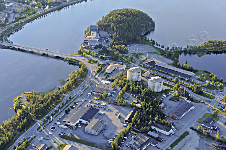 drnarbilder, drnarfoto, flygbild, flygbilder, Flygfoto, flygfoton, lappland, Lycksele, samhllen, sommar