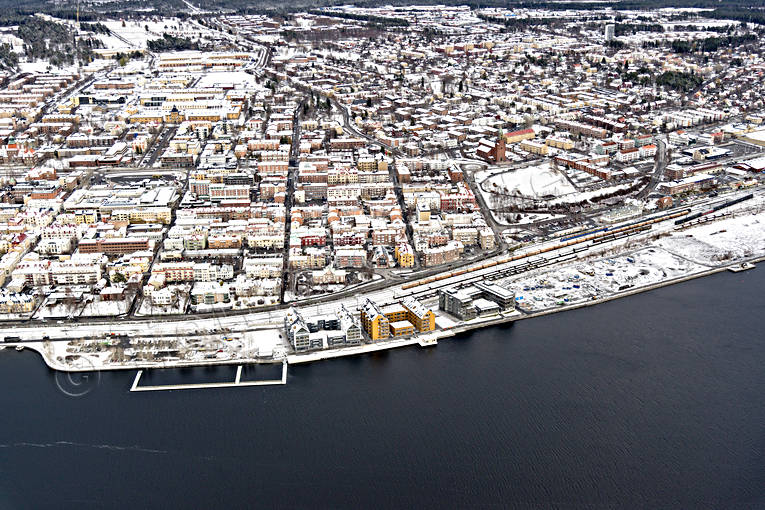anlggningar, drnarbild, drnarbilder, drnarfoto, flygbild, flygbilder, Flygfoto, flygfoton, hamn, Jmtland, Storsj Strand, stder, stersund