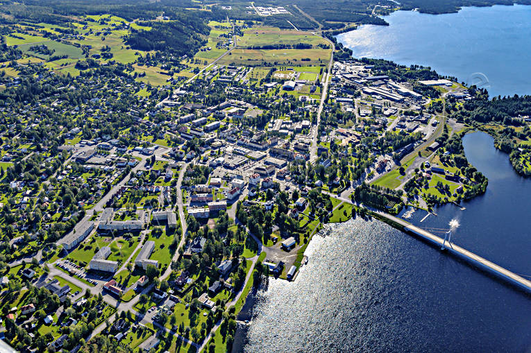 Flygfoto Strömsund drönarbilder, drönarfoto, flygbild, flygbilder, Flygfoto, flygfoton, Jämtland, samhällen, sommar, Ströms Vattudal, Strömsund, Vattudalen