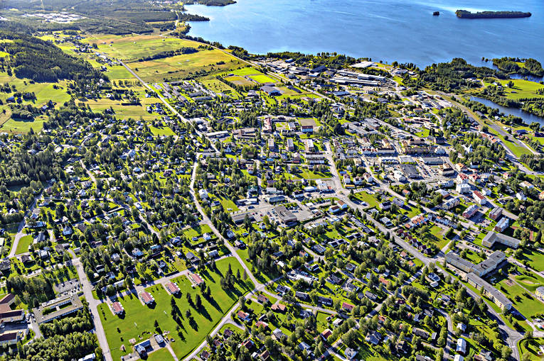 Flygfoto Strömsund drönarbilder, drönarfoto, flygbild, flygbilder, Flygfoto, flygfoton, Jämtland, samhällen, sommar, Ströms Vattudal, Strömsund, Vattudalen