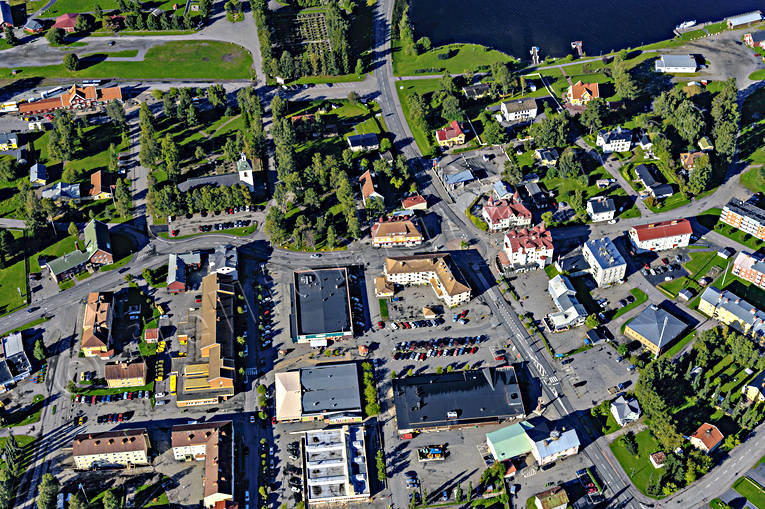 Flygfoto Strömsund drönarbilder, drönarfoto, flygbild, flygbilder, Flygfoto, flygfoton, Jämtland, samhällen, sommar, Ströms Vattudal, Strömsund, Vattudalen