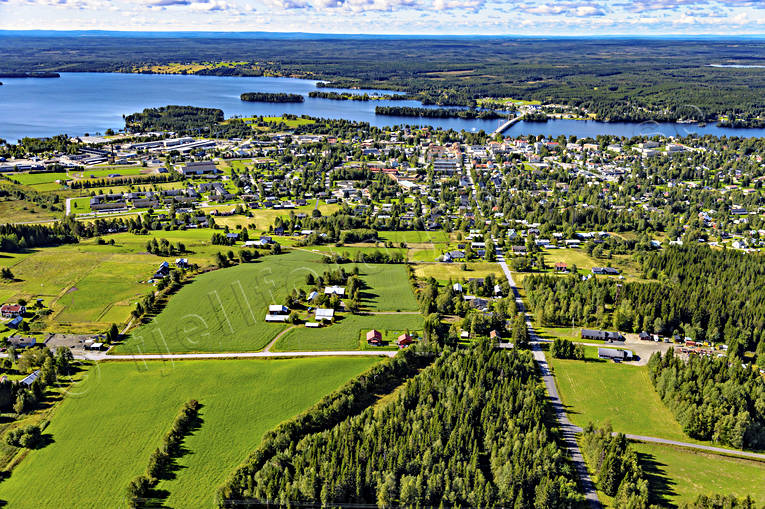 Flygfoto Strömsund drönarbilder, drönarfoto, flygbild, flygbilder, Flygfoto, flygfoton, Jämtland, samhällen, sommar, Ströms Vattudal, Strömsund, Vattudalen