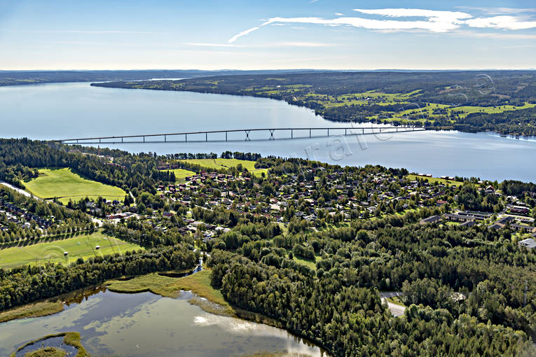 Flygfoto Vallsundsbron anläggningar, drönarbild, drönarbilder, drönarfoto, flygbild, flygbilder, Flygfoto, flygfoton, Frösön, Jämtland, Landskap, mjälle, Storsjön, städer, Vallsundet, Vallsundsbron, änge, Östersund