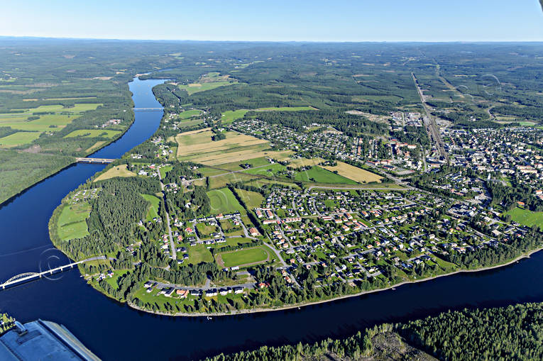 Flygfoto Vännäs vid Umeälven drönarbilder, drönarfoto, flygbild, flygbilder, Flygfoto, flygfoton, samhällen, Umeälven, Vännäs, Västerbotten