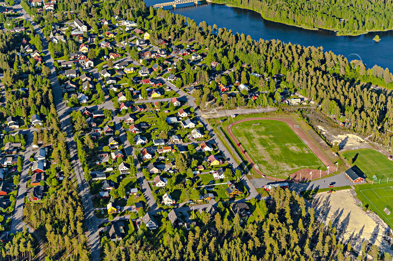 drnarbilder, drnarfoto, flygbild, flygbilder, Flygfoto, flygfoton, Hrjedalen, Ljusnan, samhllen, sommar, Sveg