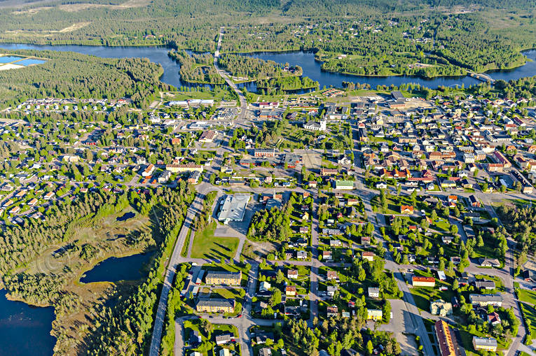 drnarbilder, drnarfoto, flygbild, flygbilder, Flygfoto, flygfoton, Hrjedalen, samhllen, sommar, Sveg