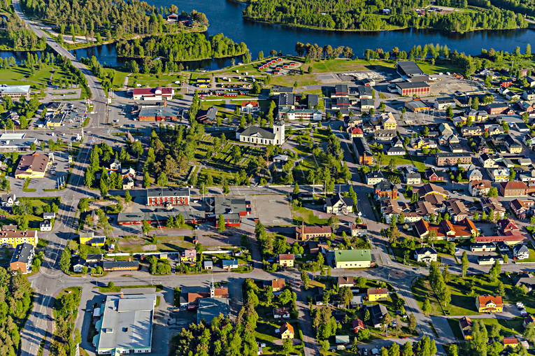 drnarbilder, drnarfoto, flygbild, flygbilder, Flygfoto, flygfoton, Hrjedalen, Ljusnan, samhllen, sommar, Sveg