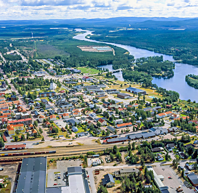 drnarbilder, drnarfoto, flygbild, flygbilder, Flygfoto, flygfoton, Hrjedalen, Ljusnan, samhllen, sommar, Sveg