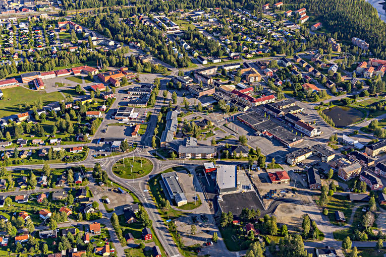 drnarbilder, drnarfoto, flygbild, flygbilder, Flygfoto, flygfoton, Norrbotten, samhllen, sommar, lvsbyn
