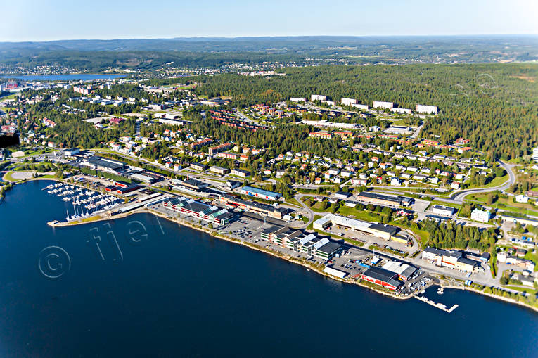 Flygfoto Örnsköldsvik Lugnvik drönarbilder, drönarfoto, flygbild, flygbilder, Flygfoto, flygfoton, industriområde, Lugnvik, reningsverket, städer, Ångermanland, Örnsköldsvik