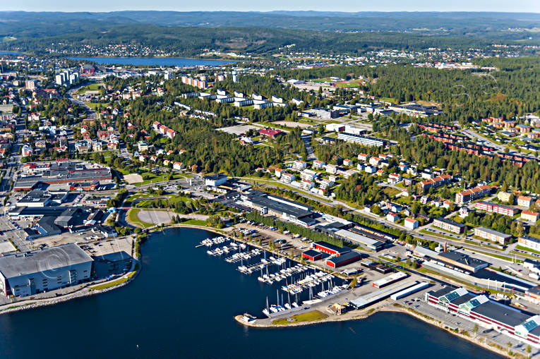 Flygfoto Örnsköldsvik Småbåtshamnen drönarbilder, drönarfoto, flygbild, flygbilder, Flygfoto, flygfoton, småbåtshamnen, städer, Ångermanland, Örnsköldsvik