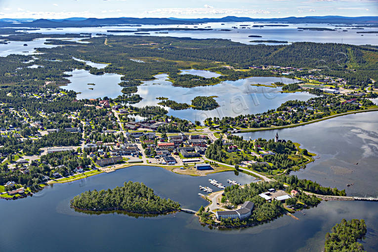 Flygfoto över Arjeplog Arjeplog, drönarbild, drönarbilder, drönarfoto, flygbild, flygbilder, Flygfoto, flygfoton, lappland, samhällen, sommar