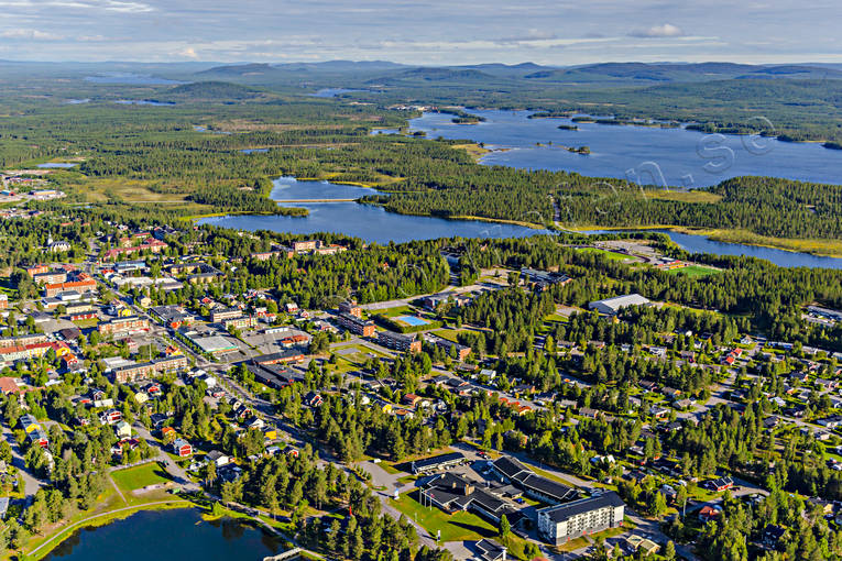 Flygfoto över Arvidsjaur Arvidsjaur, Arvidsjaursjön, drönarbilder, drönarfoto, flygbild, flygbilder, Flygfoto, flygfoton, lappland, samhällen