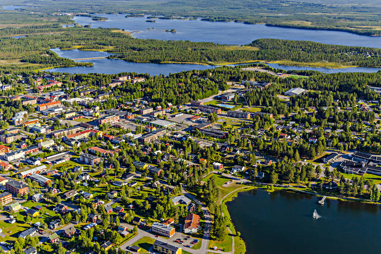 Flygfoto över Arvidsjaur Arvidsjaur, Arvidsjaursjön, drönarbilder, drönarfoto, flygbild, flygbilder, Flygfoto, flygfoton, lappland, Nyborgstjärn, samhällen