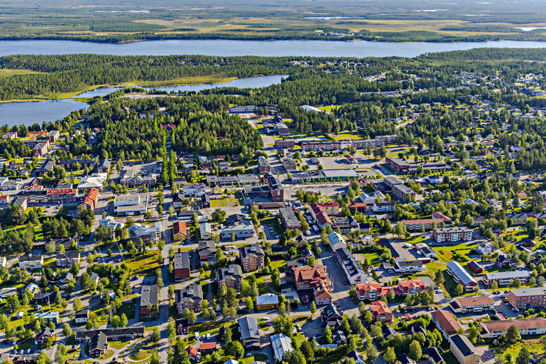Flygfoto över Arvidsjaur Arvidsjaur, Arvidsjaursjön, drönarbilder, drönarfoto, flygbild, flygbilder, Flygfoto, flygfoton, lappland, samhällen