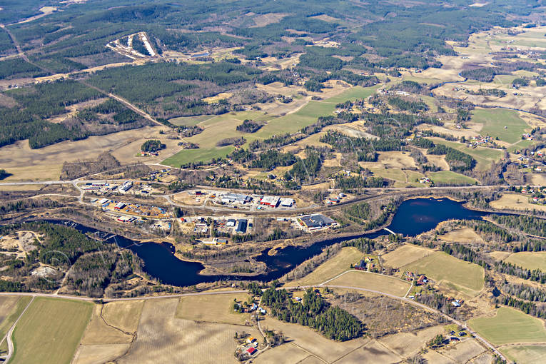 Flygfoto över Bollnäs Bollnäs, drönarbilder, drönarfoto, flygbild, flygbilder, Flygfoto, flygfoton, Hälsingland, Ljusnan, samhällen, vår