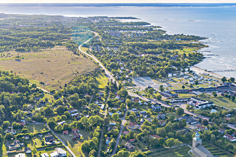 Flygfoto över Borgholm Borgholm, drönarbilder, drönarfoto, flygbild, flygbilder, Flygfoto, flygfoton, samhällen, sommar, Öland