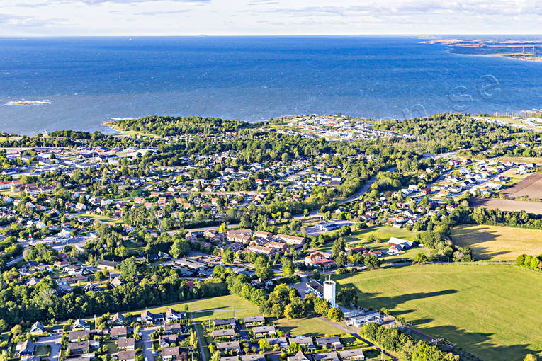Flygfoto över Borgholm Borgholm, drönarbilder, drönarfoto, flygbild, flygbilder, Flygfoto, flygfoton, samhällen, sommar, Öland