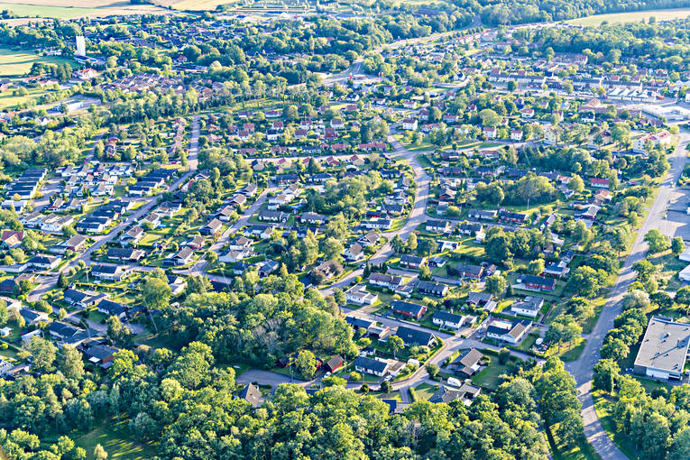 Flygfoto över Borgholm Borgholm, drönarbilder, drönarfoto, flygbild, flygbilder, Flygfoto, flygfoton, samhällen, sommar, Öland