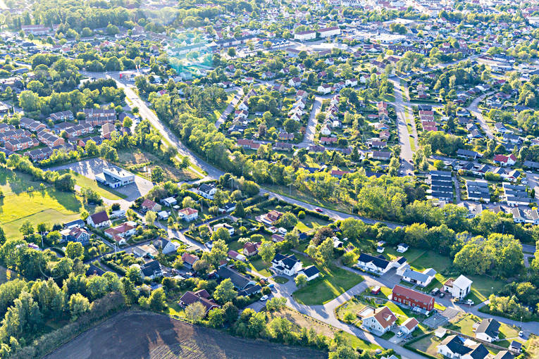 Flygfoto över Borgholm Borgholm, drönarbilder, drönarfoto, flygbild, flygbilder, Flygfoto, flygfoton, samhällen, sommar, Öland
