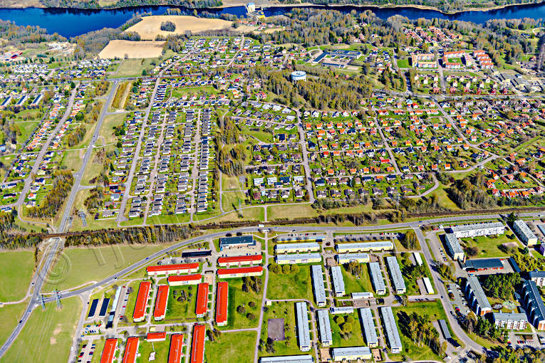 Flygfoto över Borlänge Borlänge, Dalarna, drönarbilder, drönarfoto, flygbild, flygbilder, Flygfoto, flygfoton, städer, vår