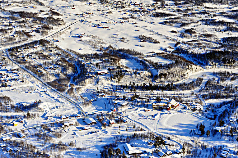 Flygfoto över Bruksvallarna Bruksvallarna, drönarbilder, drönarfoto, flygbild, flygbilder, Flygfoto, flygfoton, Härjedalen, samhällen, vinter
