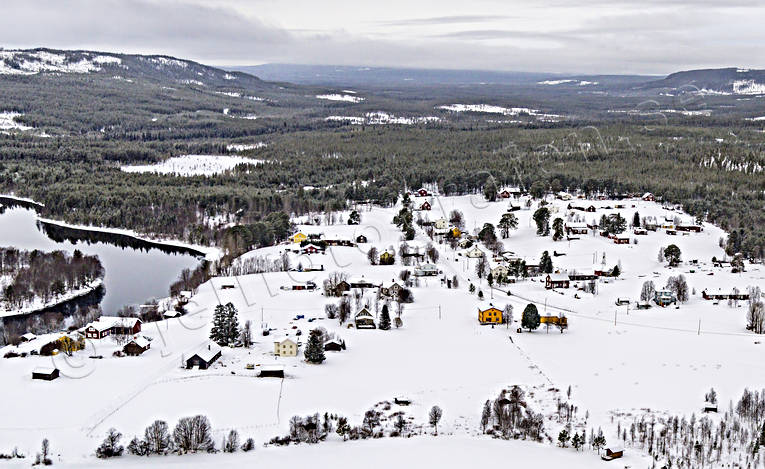 Flygfoto över Börtnan byar, Börtnan, drönarbild, drönarbilder, drönarfoto, flygbild, flygbilder, Flygfoto, flygfoton, Jämtland, vinter