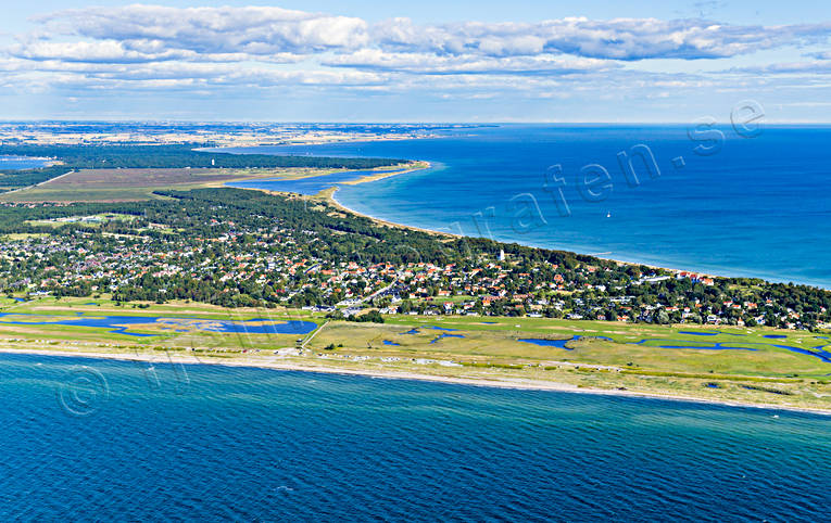 Flygfoto över Falsterbo drönarbilder, drönarfoto, Falsterbo, Falsterbobukten, flygbild, flygbilder, Flygfoto, flygfoton, Landskap, samhällen, Skåne, sommar, Vång