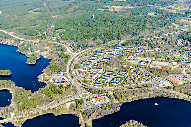 Flygfoto över Falun Bojsenburg, Dalarna, drönarbilder, drönarfoto, Falun, flygbild, flygbilder, Flygfoto, flygfoton, städer, vår