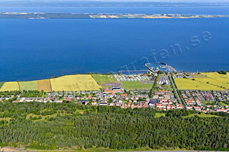Flygfoto över Gränna drönarbilder, drönarfoto, flygbild, flygbilder, Flygfoto, flygfoton, Gränna, Landskap, Småland, sommar, städer, Sverige