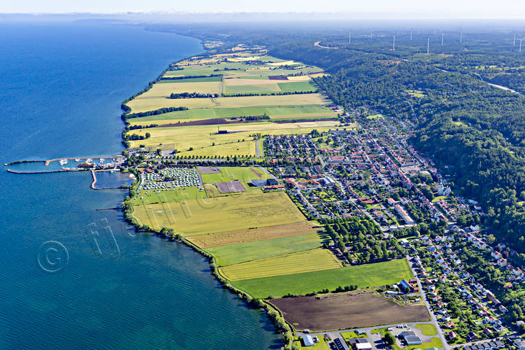 Flygfoto över Gränna drönarbilder, drönarfoto, flygbild, flygbilder, Flygfoto, flygfoton, Gränna, Landskap, Småland, sommar, städer