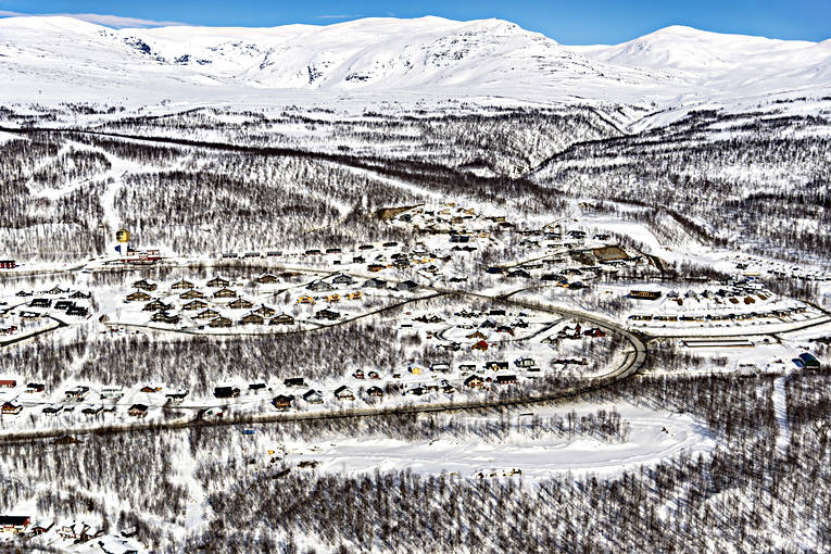 Flygfoto över Hemavan drönarbilder, drönarfoto, flygbild, flygbilder, Flygfoto, flygfoton, Hemavan, lappland, samhällen, skidort, vinter