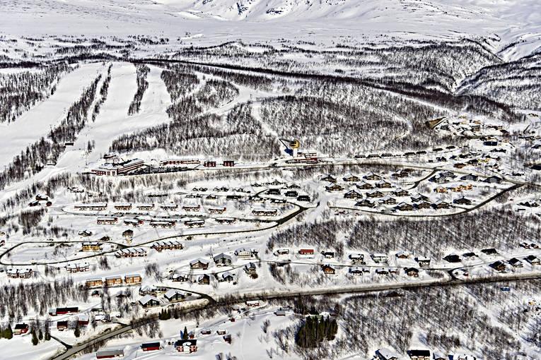 Flygfoto över Hemavan drönarbilder, drönarfoto, flygbild, flygbilder, Flygfoto, flygfoton, Hemavan, lappland, samhällen, skidort, vinter