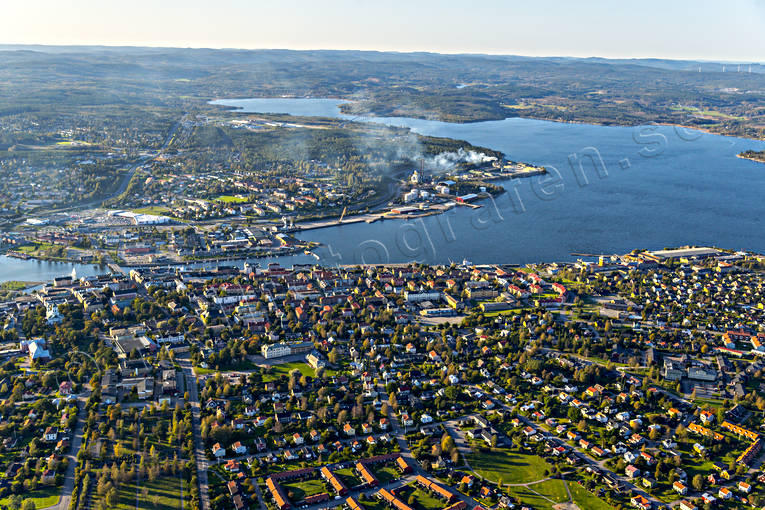 Flygfoto över Härnösand drönarbilder, drönarfoto, flygbild, flygbilder, Flygfoto, flygfoton, Härnön, Härnösand, höst, städer, Ångermanland