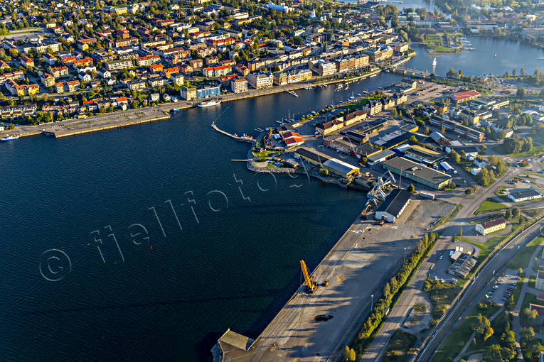 Flygfoto över Härnösand drönarbilder, drönarfoto, flygbild, flygbilder, Flygfoto, flygfoton, Härnön, Härnösand, höst, städer, Ångermanland