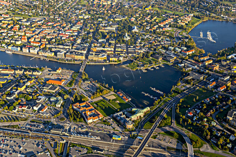Flygfoto över Härnösand drönarbilder, drönarfoto, flygbild, flygbilder, Flygfoto, flygfoton, Härnön, Härnösand, höst, städer, Ångermanland