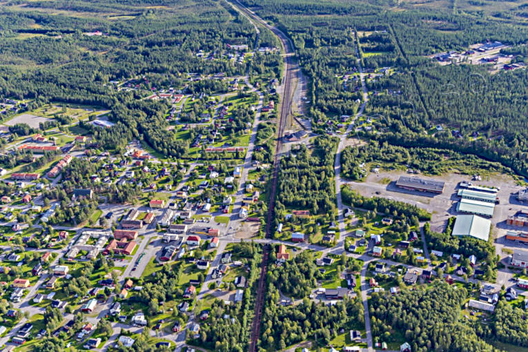 Flygfoto över Jörn drönarbilder, drönarfoto, flygbild, flygbilder, Flygfoto, flygfoton, Jörn, samhällen, sommar, Västerbotten