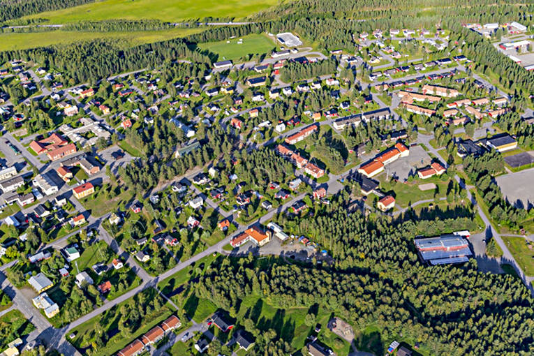Flygfoto över Jörn drönarbilder, drönarfoto, flygbild, flygbilder, Flygfoto, flygfoton, Jörn, samhällen, sommar, Västerbotten