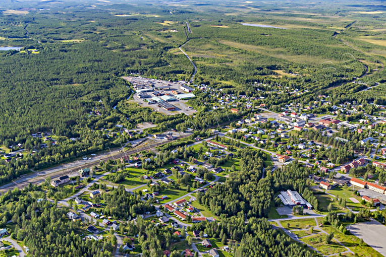Flygfoto över Jörn drönarbilder, drönarfoto, flygbild, flygbilder, Flygfoto, flygfoton, Jörn, samhällen, sommar, Västerbotten