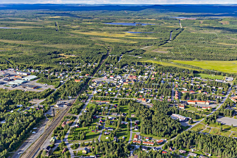 Flygfoto över Jörn drönarbilder, drönarfoto, flygbild, flygbilder, Flygfoto, flygfoton, Jörn, samhällen, sommar, Västerbotten
