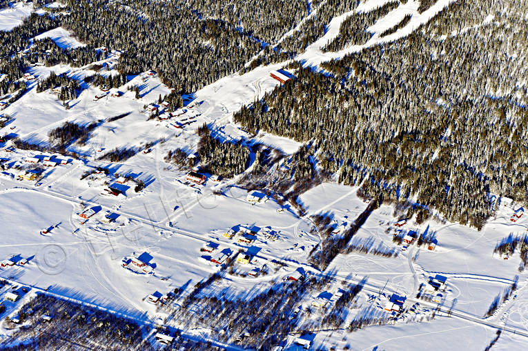 Flygfoto över Ljungdalen drönarbilder, drönarfoto, flygbild, flygbilder, Flygfoto, flygfoton, Härjedalen, Landskap, Ljungdalen, samhällen, vinter