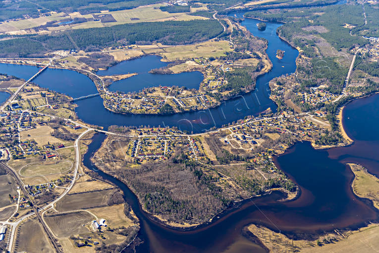 Flygfoto över Ljusdal drönarbilder, drönarfoto, flygbild, flygbilder, Flygfoto, flygfoton, Hälsingland, Ljusdal, samhällen, vår