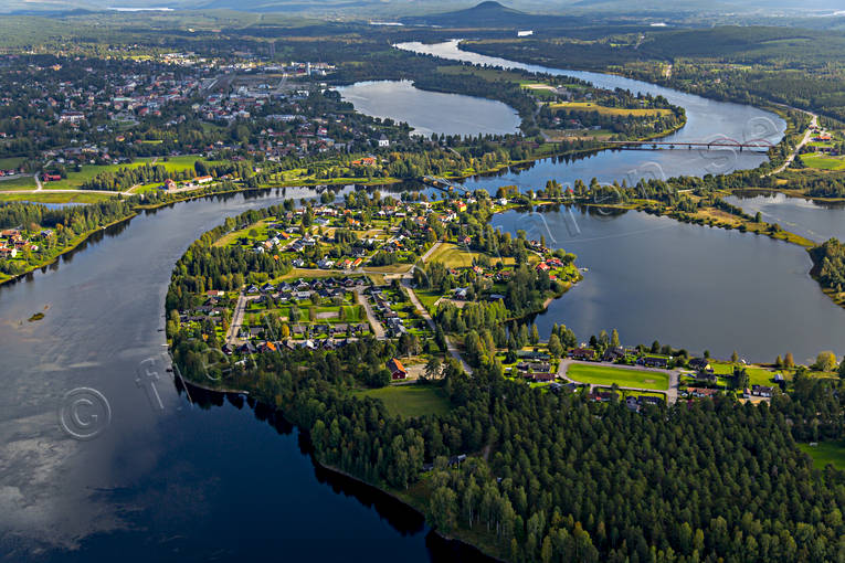 Flygfoto över Ljusdal drönarbilder, drönarfoto, flygbild, flygbilder, Flygfoto, flygfoton, Hälsingland, Ljusdal, Ljusnan, samhällen, sommar