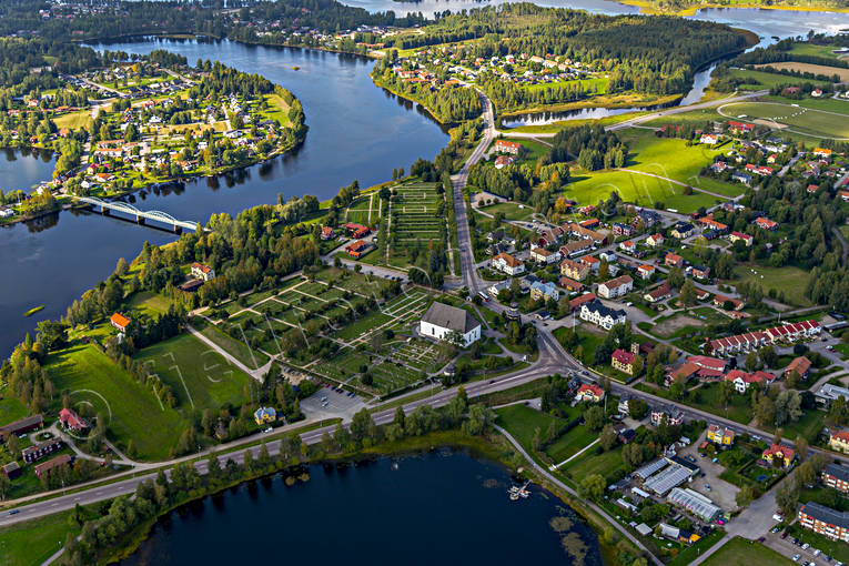 Flygfoto över Ljusdal drönarbilder, drönarfoto, flygbild, flygbilder, Flygfoto, flygfoton, Hälsingland, Ljusdal, Ljusnan, samhällen, sommar