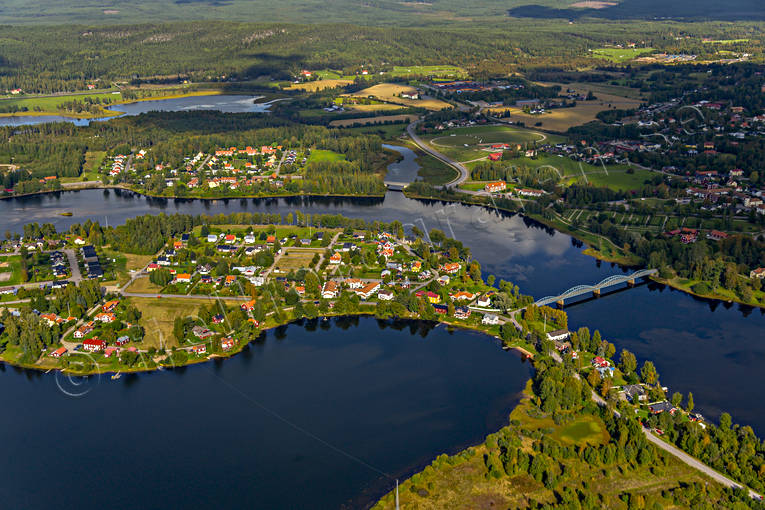 Flygfoto över Ljusdal drönarbilder, drönarfoto, flygbild, flygbilder, Flygfoto, flygfoton, Hälsingland, Ljusdal, Ljusnan, samhällen, sommar