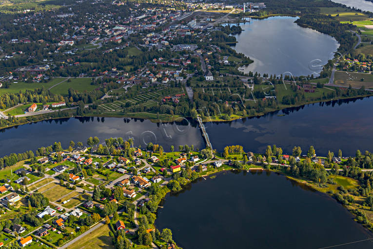 Flygfoto över Ljusdal drönarbilder, drönarfoto, flygbild, flygbilder, Flygfoto, flygfoton, Hälsingland, Ljusdal, Ljusnan, samhällen, sommar