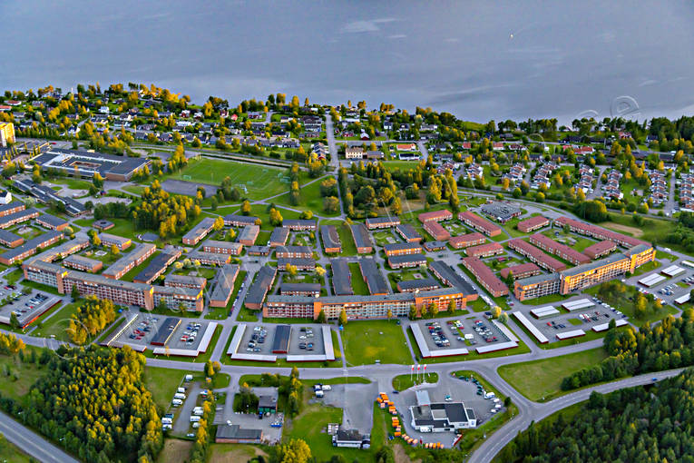 Flygfoto över Lugnvik Östersund drönarbild, drönarbilder, drönarfoto, flygbild, flygbilder, Flygfoto, flygfoton, Jämtland, Lugnvik, sommar, städer
