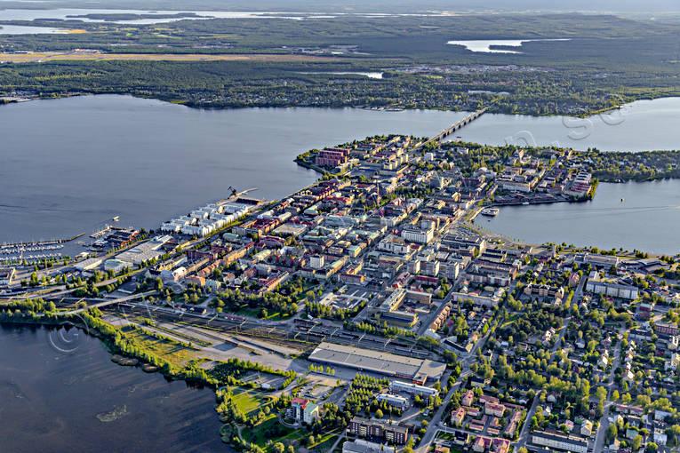 Flygfoto över Luleå drönarbilder, drönarfoto, flygbild, flygbilder, Flygfoto, flygfoton, Luleå, Norrbotten, sommar, städer